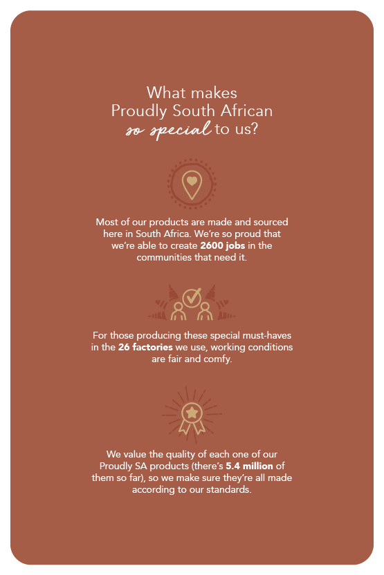 Benefits of Proudly South African homeware We love supporting local communities and creating jobs with locally made homeware